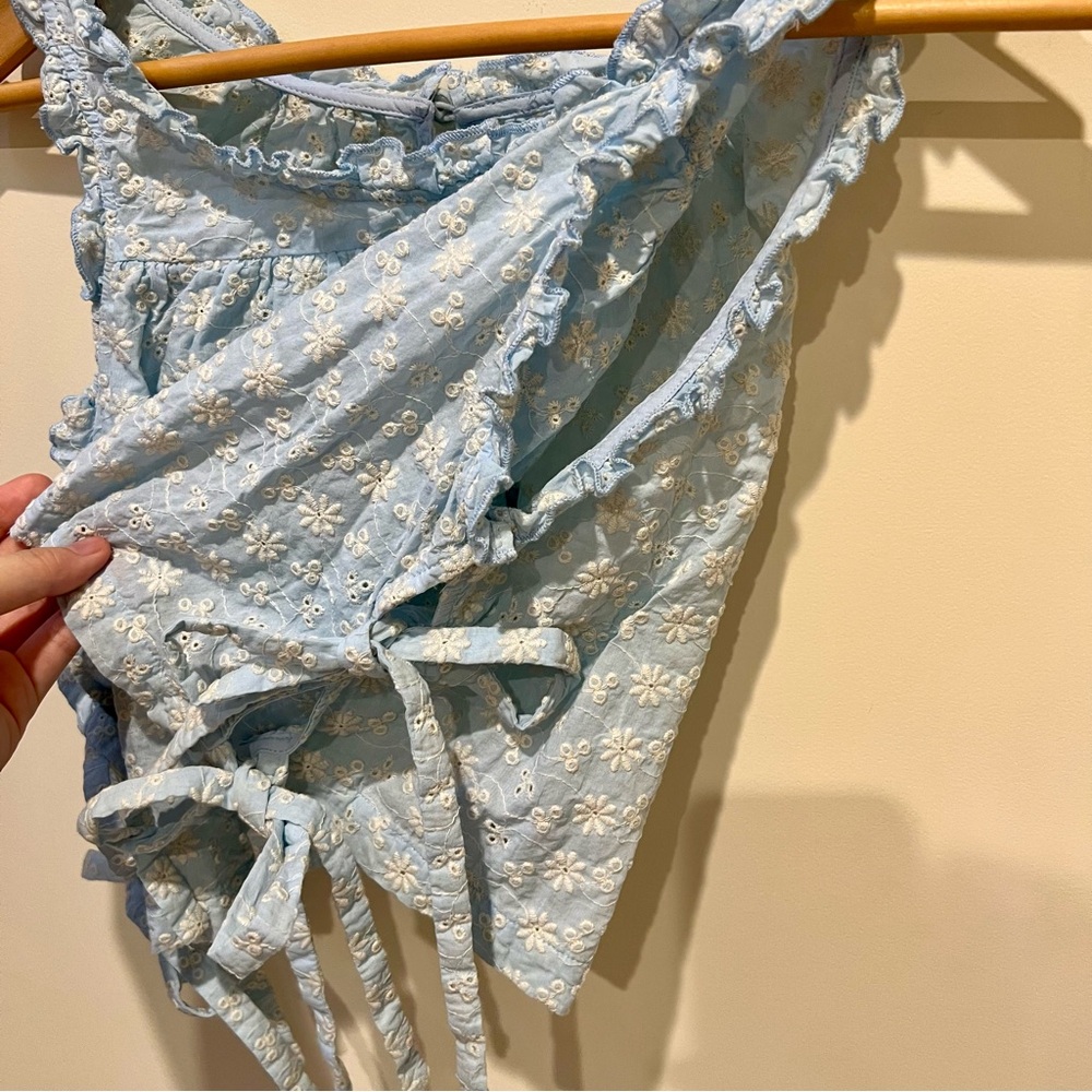 ASOS Light Blue Floral Ribbon Tank Top - Picture 5 of 6